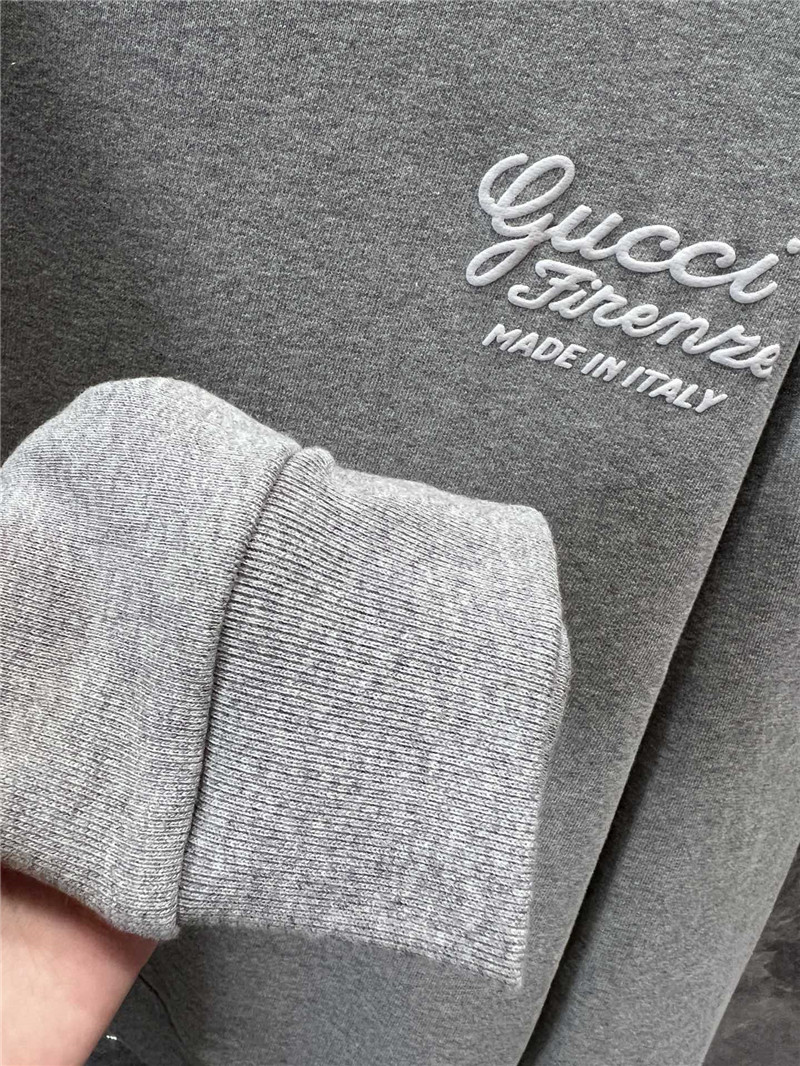 Gvc*1 logo-printed cotton sweatshirt grey