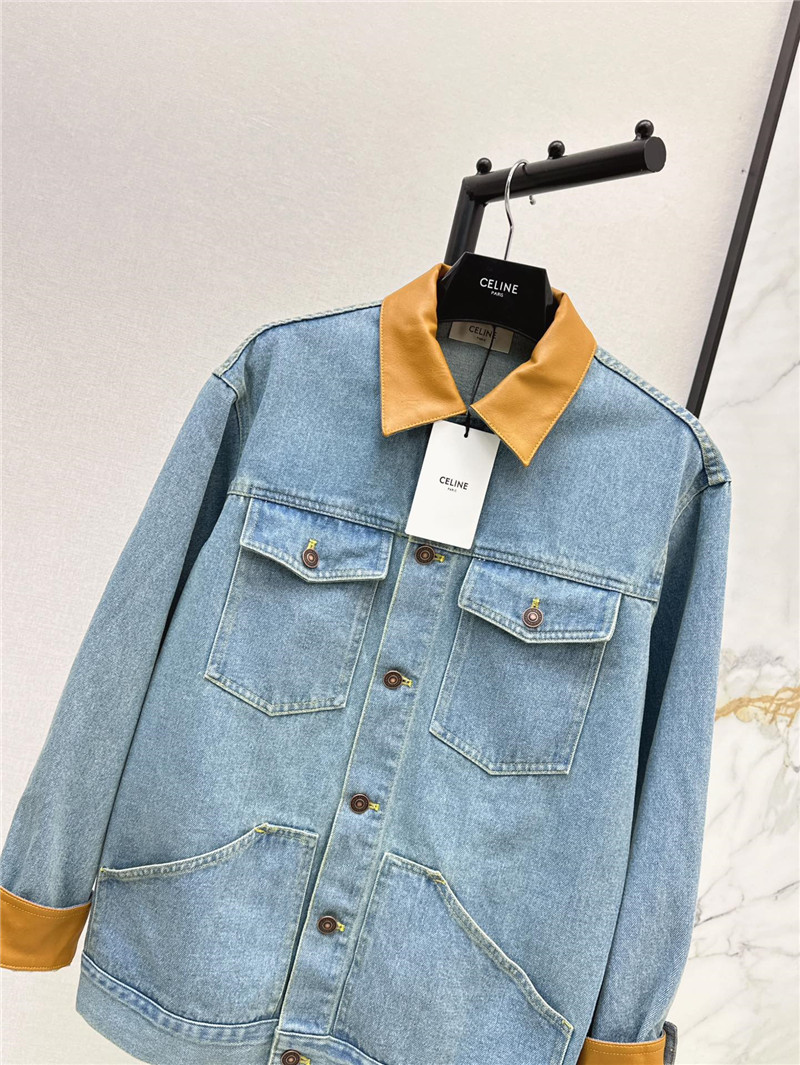 Ce1i*e loose-fitting denim jacket replica clothes