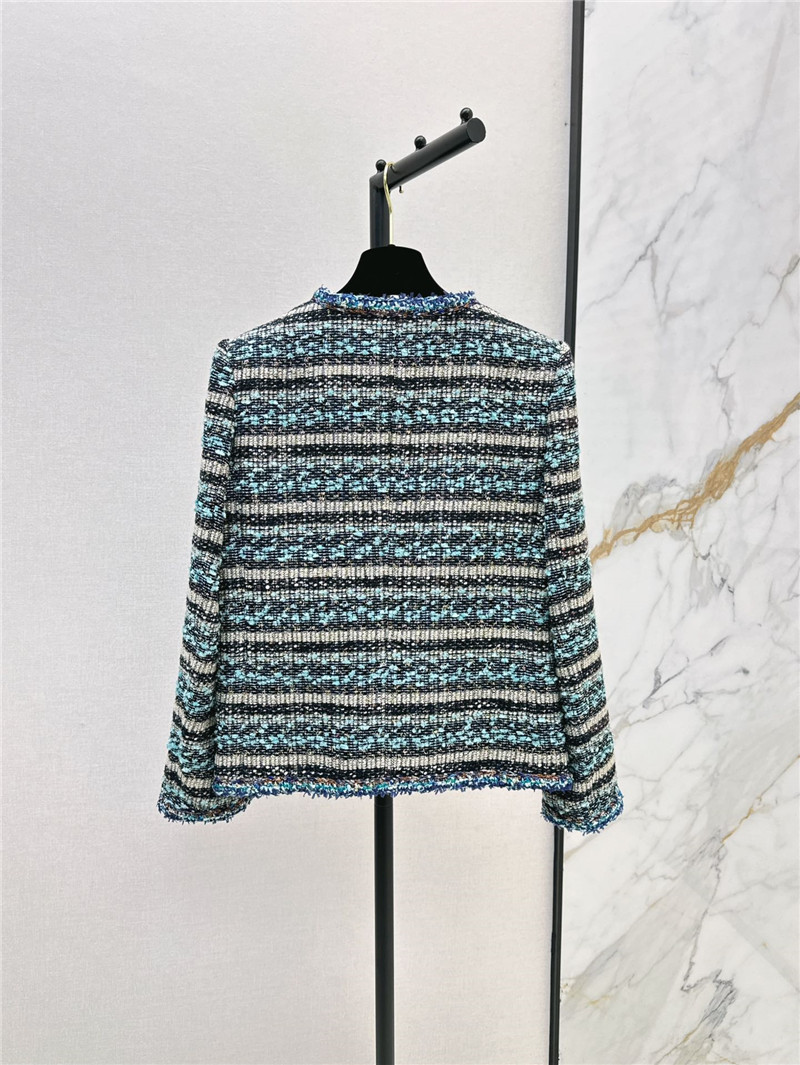 Ch**el woven concealed placket coat replica clothing sites