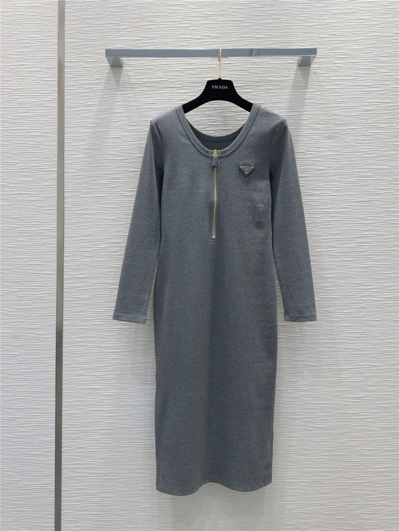 Pra*a zipper long skirt replicas clothes