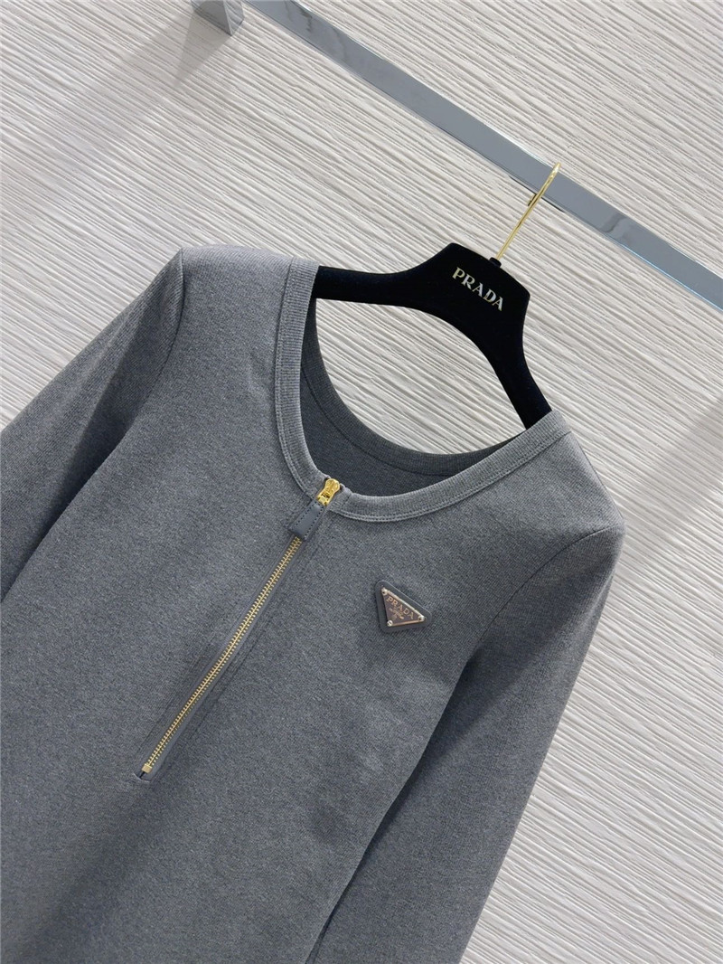 Pra*a zipper long skirt replicas clothes