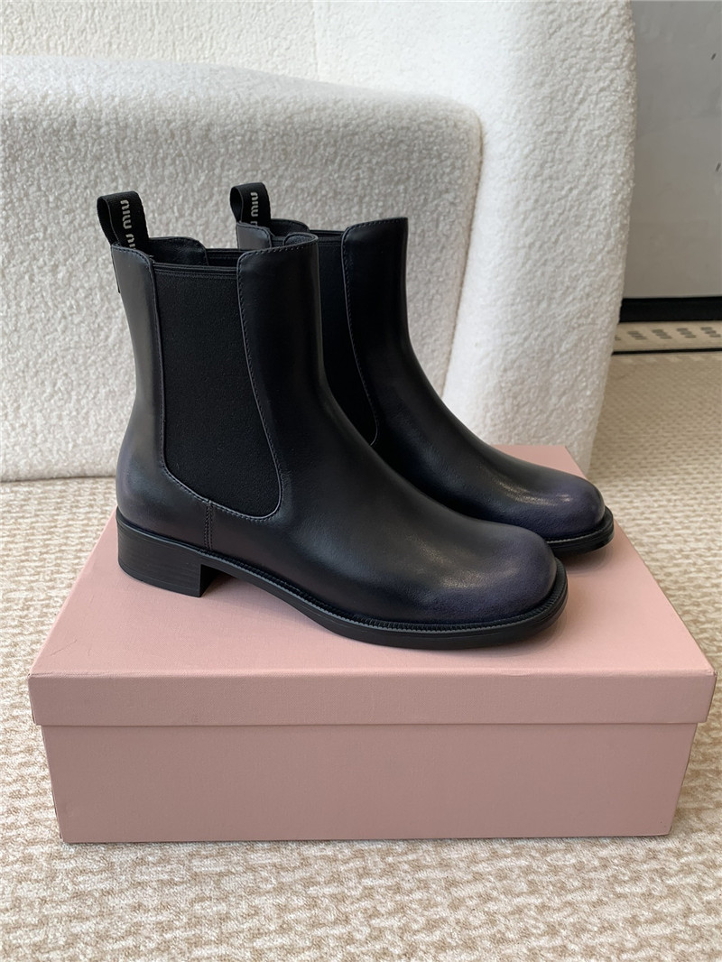 Miu Miu Flat Chelsea Boots