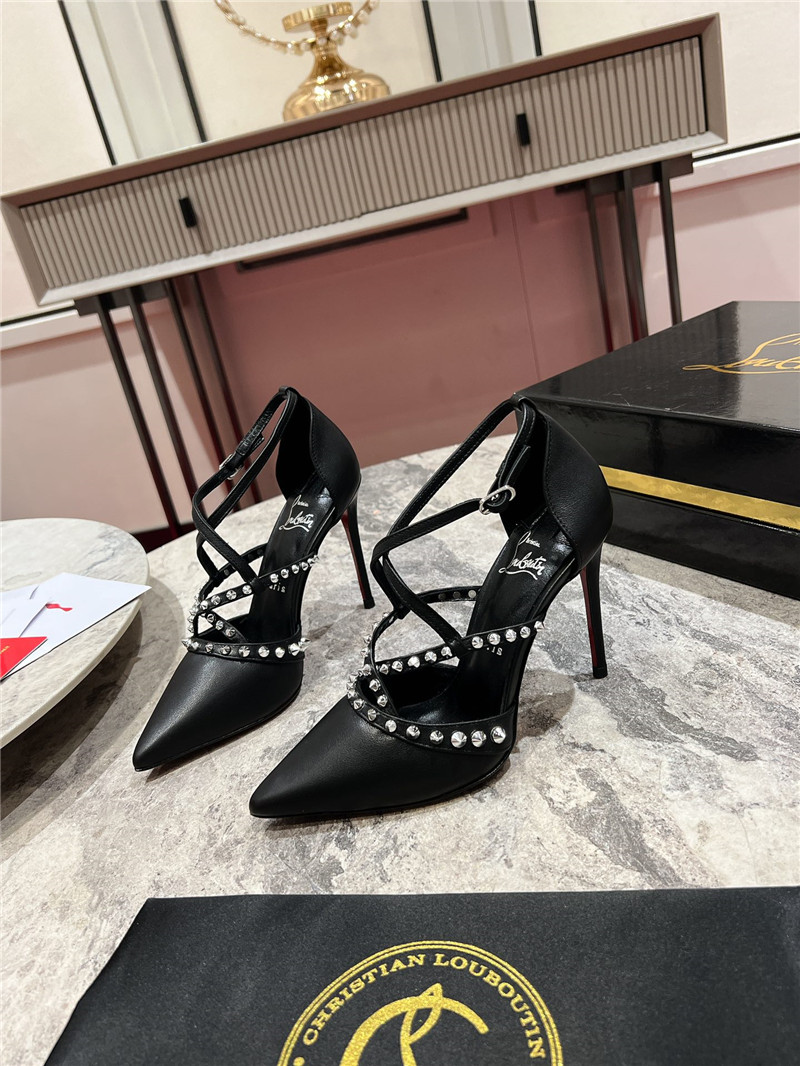 Chr1st1an louboutin tatooshka spikes pump black