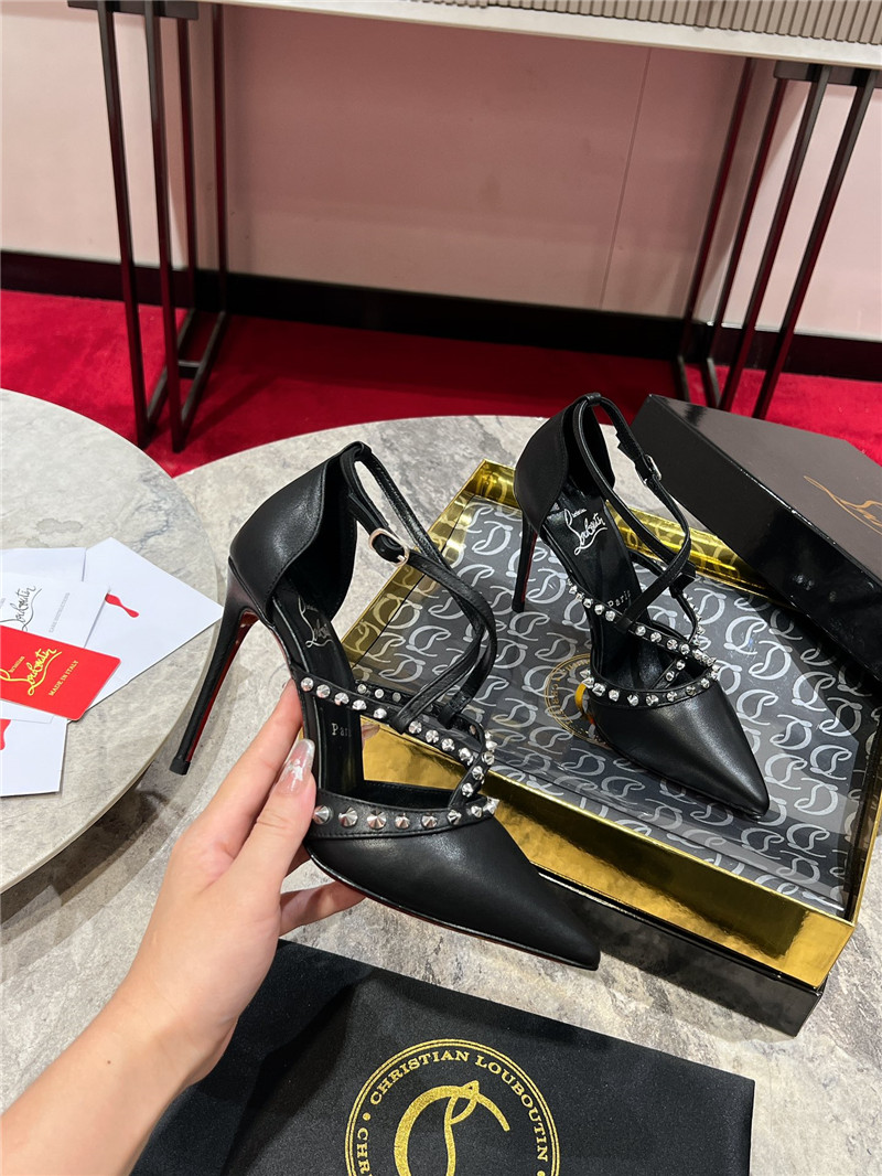 Chr1st1an louboutin tatooshka spikes pump black