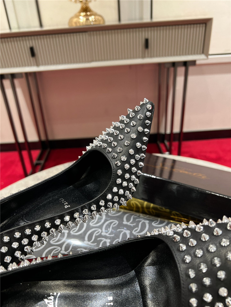 Chr1st1an louboutin spikes 100mm pumps black