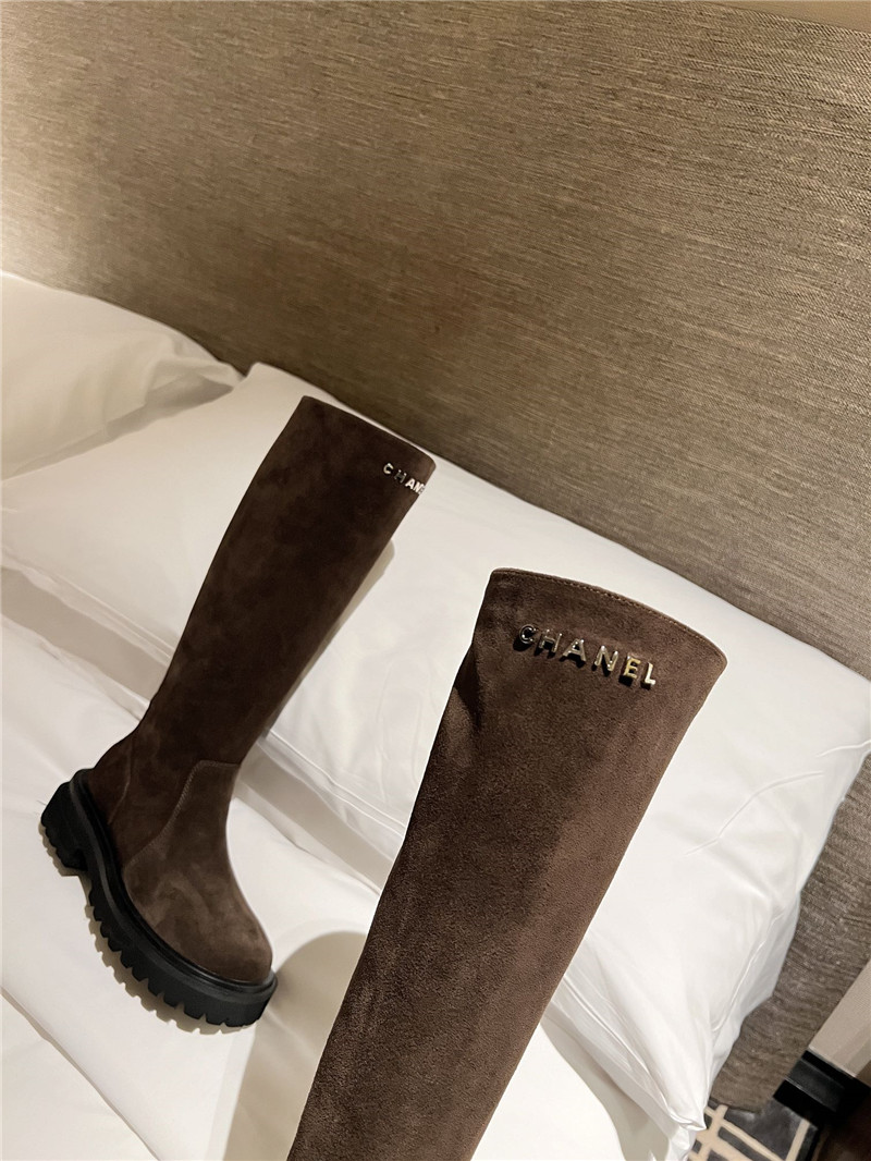 Ch**el women¡¯s suede knee-high boots