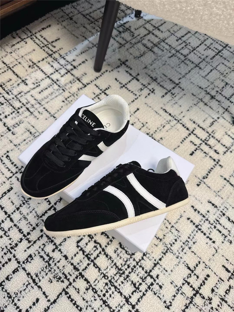 Ce1i*e black suede sneakers