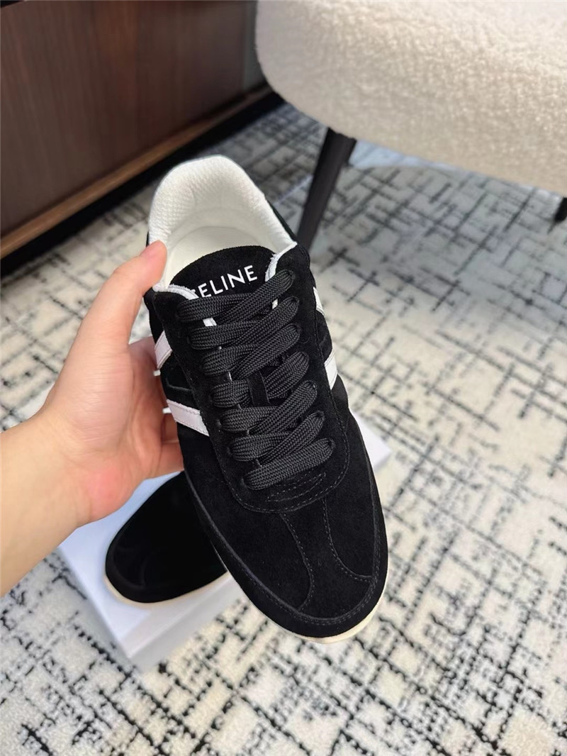 Ce1i*e black suede sneakers