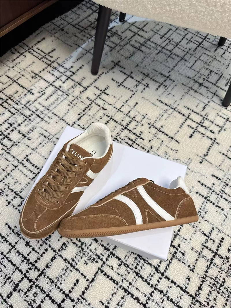 Ce1i*e brown suede sneakers