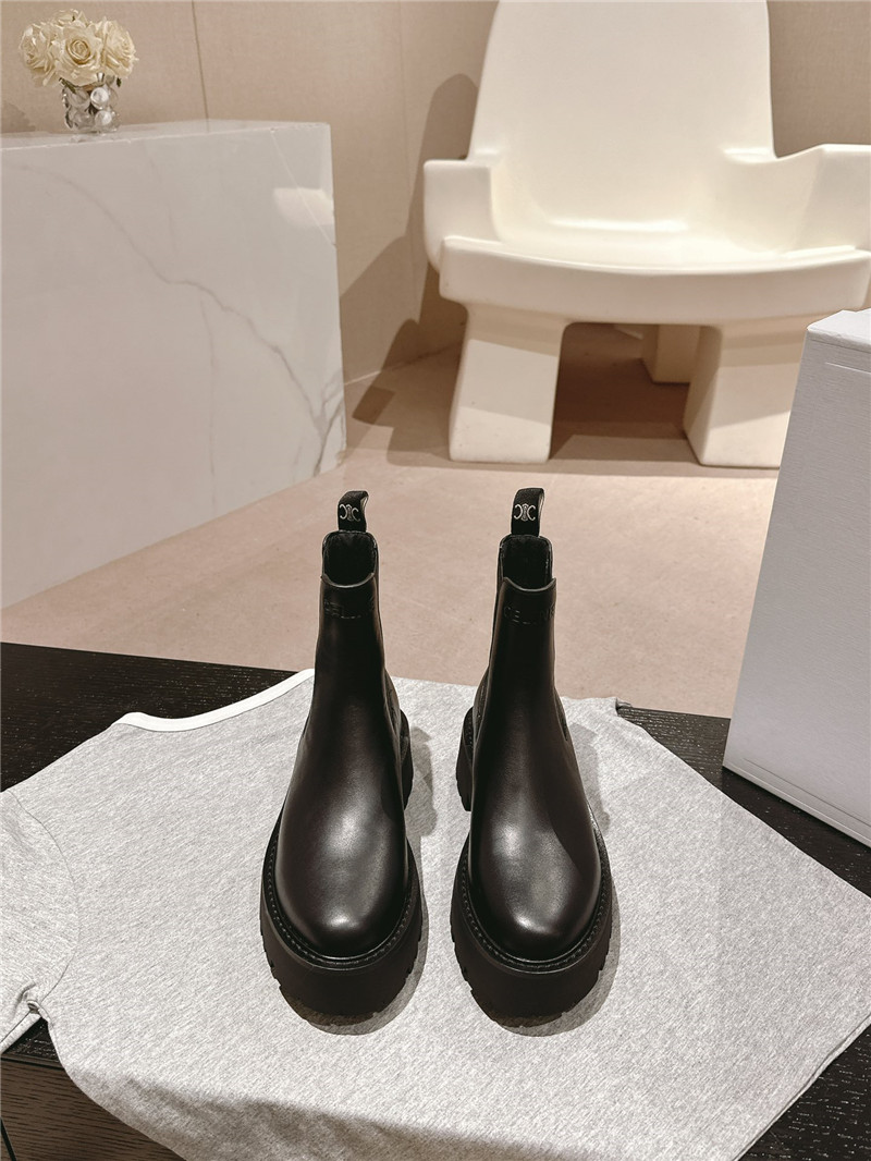 Ce1i*e leather platform chelsea boots