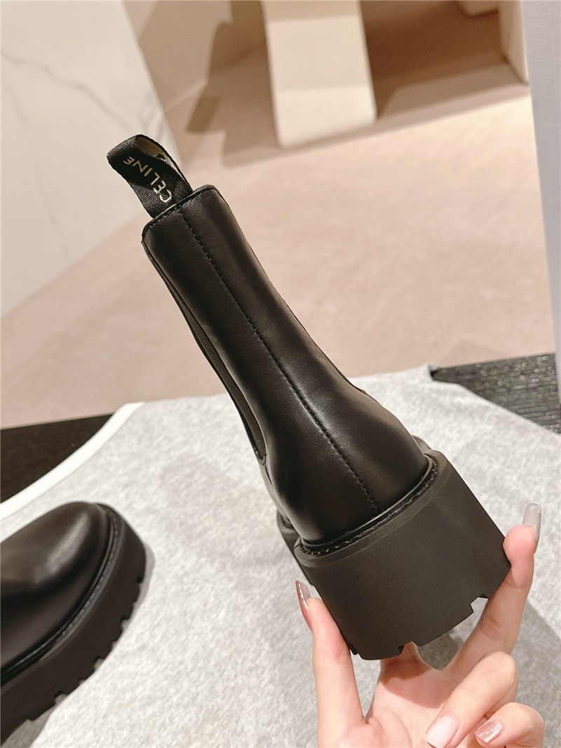 Ce1i*e leather platform chelsea boots