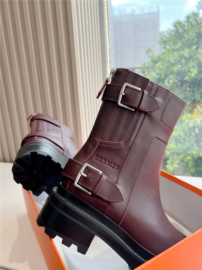 H**me5 burgundy jaimy boots