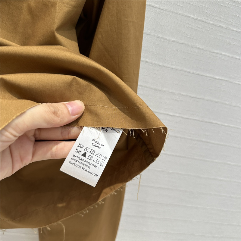 L0ew* embroidered cropped shirt