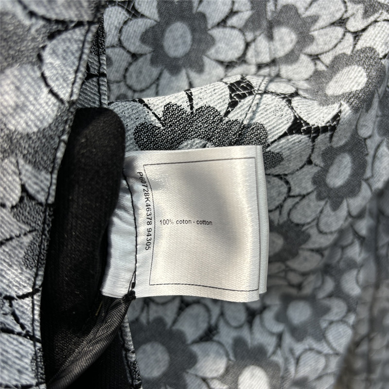 Ch**el logo sunflower denim jacket