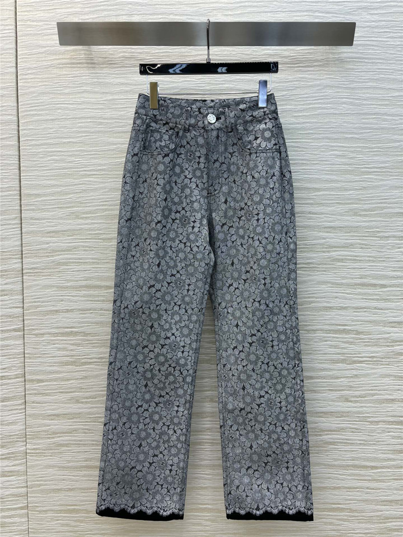 Ch**el l high waist straight pants