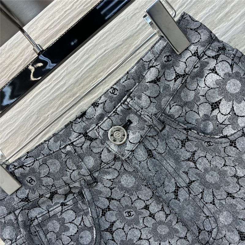 Ch**el l high waist straight pants