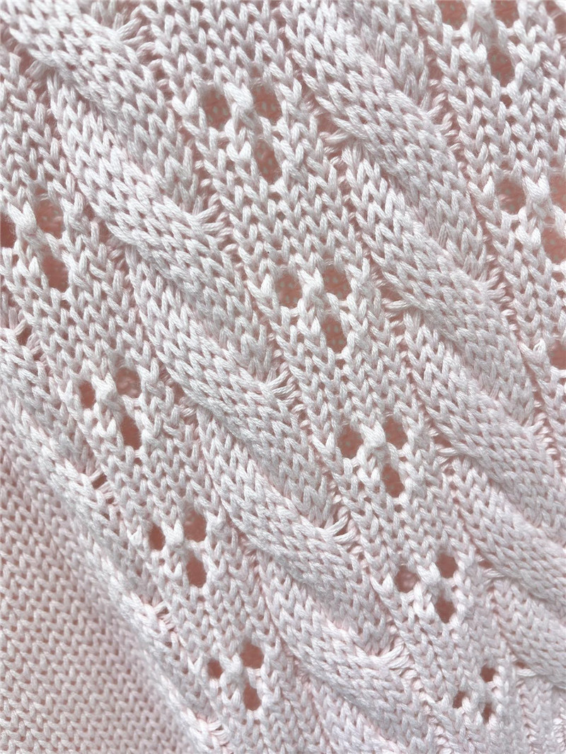 Pra*a open-knit pointelle sweater pink