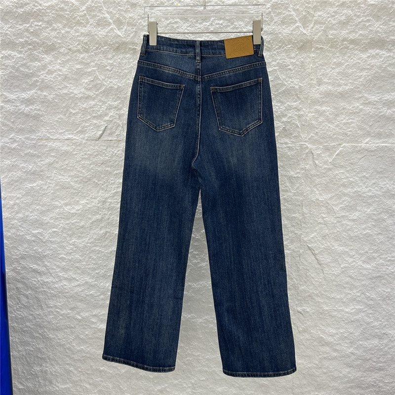 Ch**el wide-leg jeans