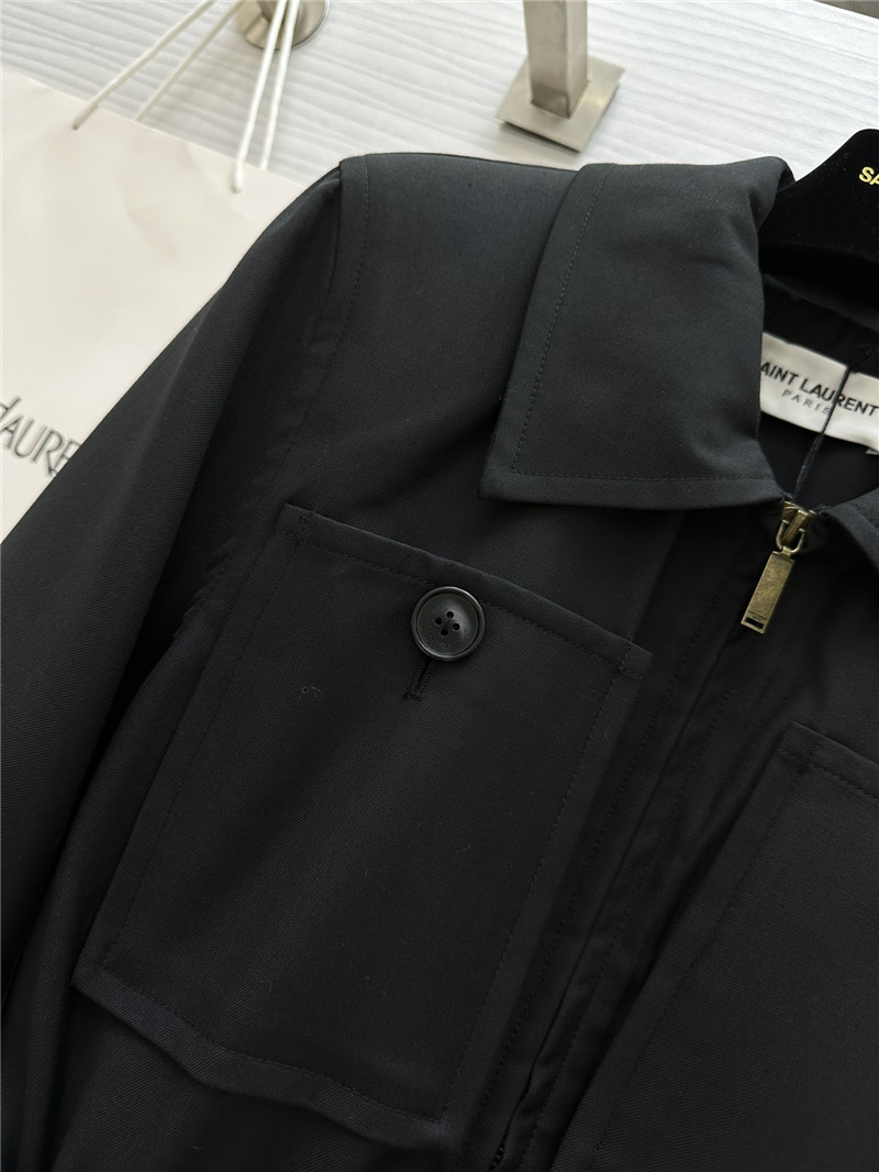 Y51 lapel zipper dress