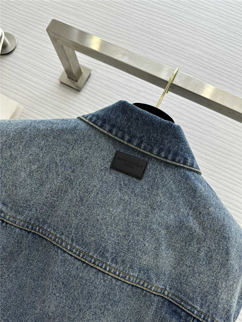 Y51 long denim vest