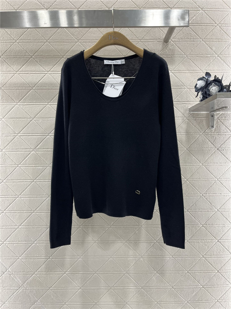 D10r crewneck vintage wool sweater navy