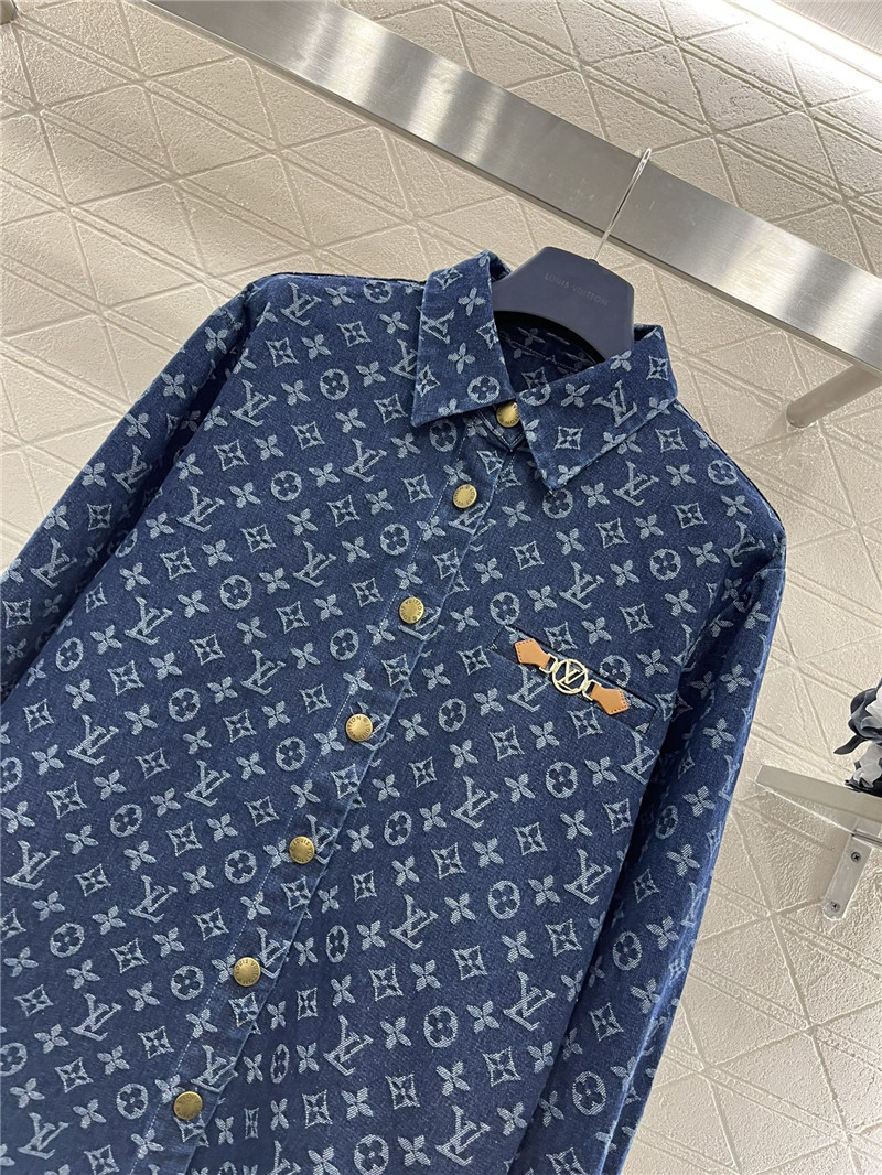 l0vis Vvtt0n lv lapel denim jacket