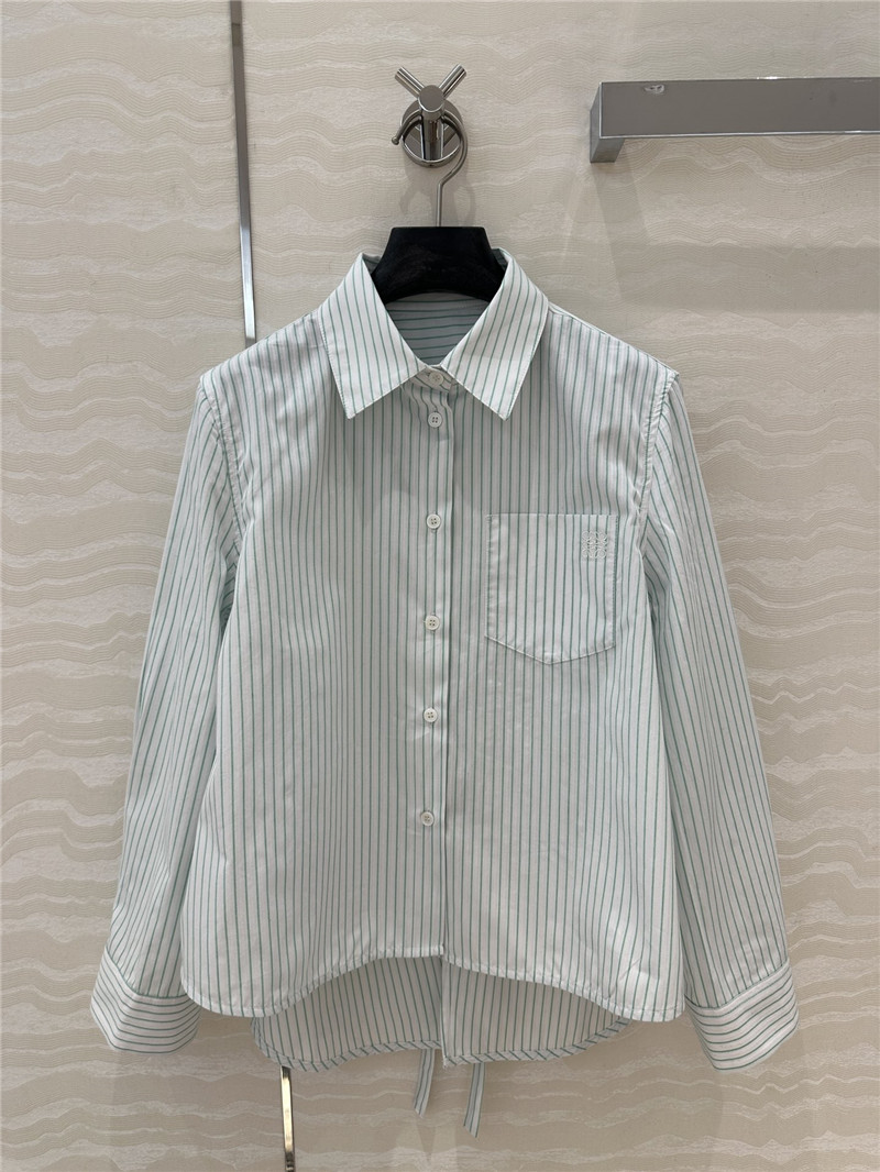 L0ew* striped shirt top