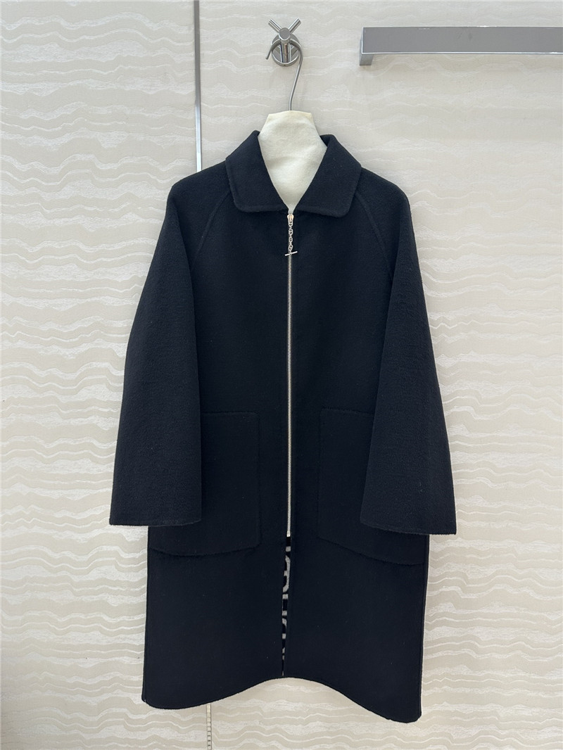 H**me5 cashmere jacquard coat