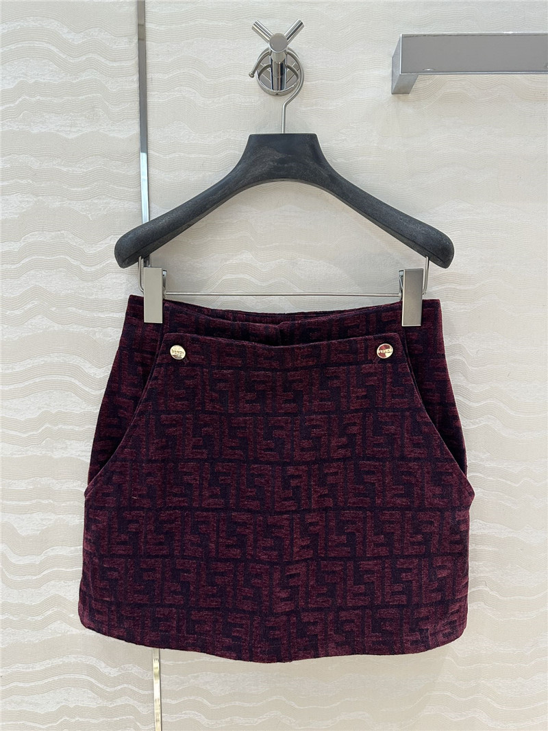 F**di monogram skirt