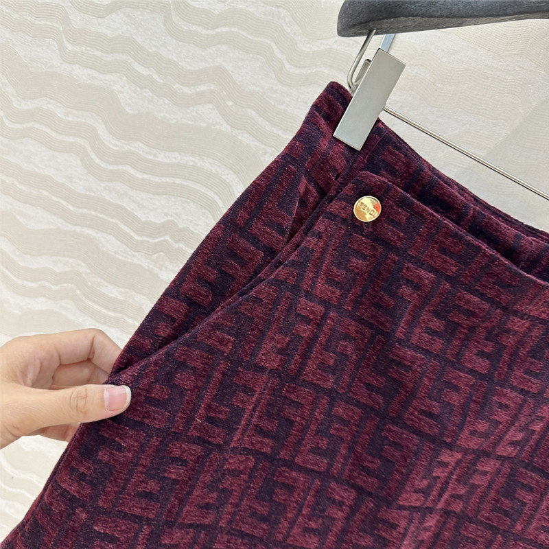 F**di monogram skirt