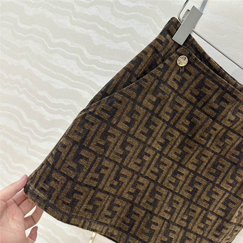 F**di monogram skirt