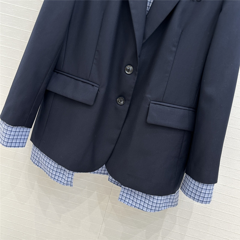 M1um1u fake two piece suit jacket