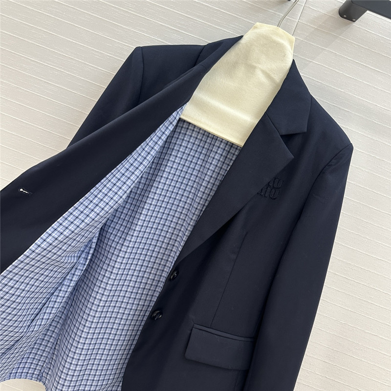 M1um1u fake two piece suit jacket