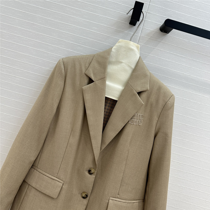 M1um1u fake two piece suit jacket