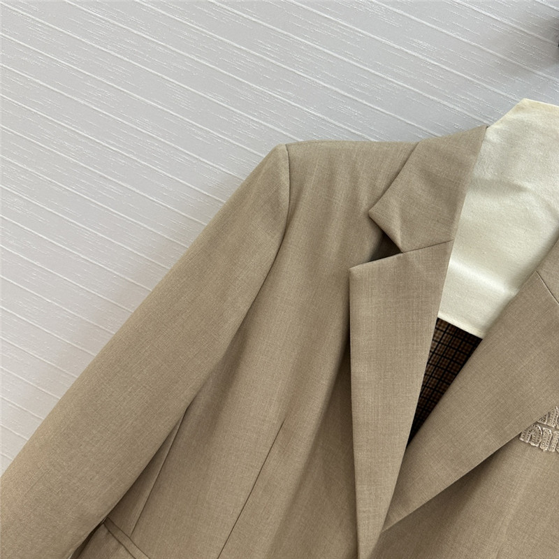 M1um1u fake two piece suit jacket