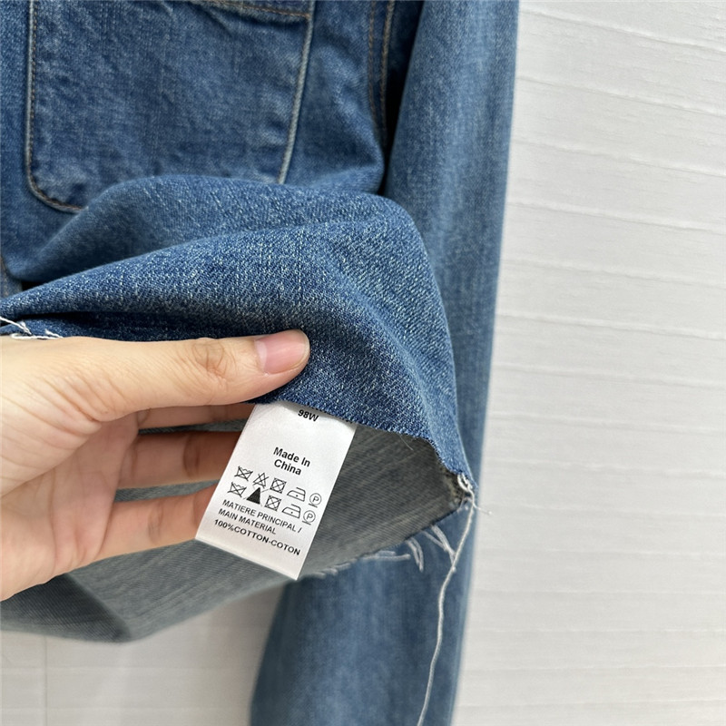 L0ew* cropped denim shirt