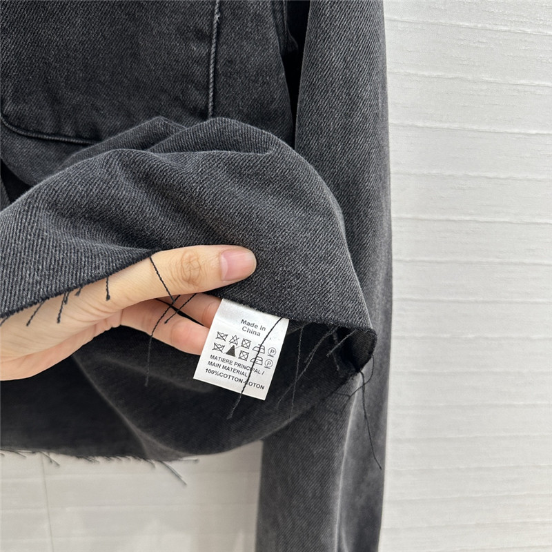 L0ew* cropped denim shirt