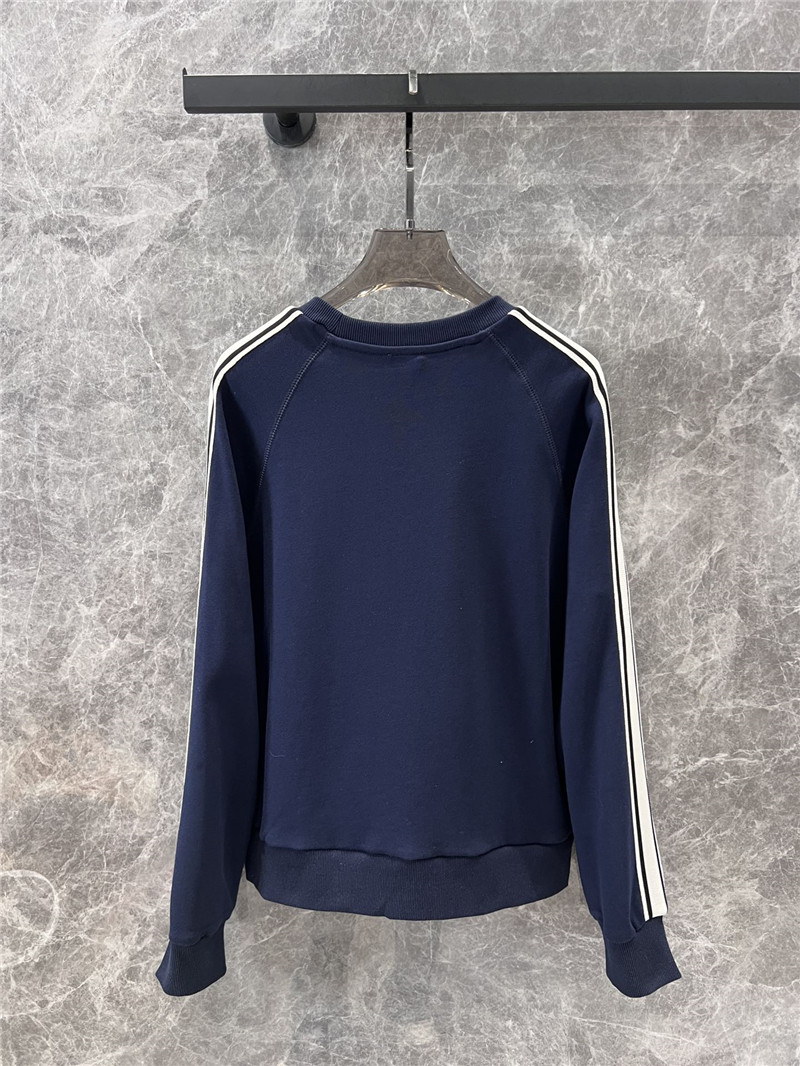 Ce1i*e contrast raglan knit sweater navy/white