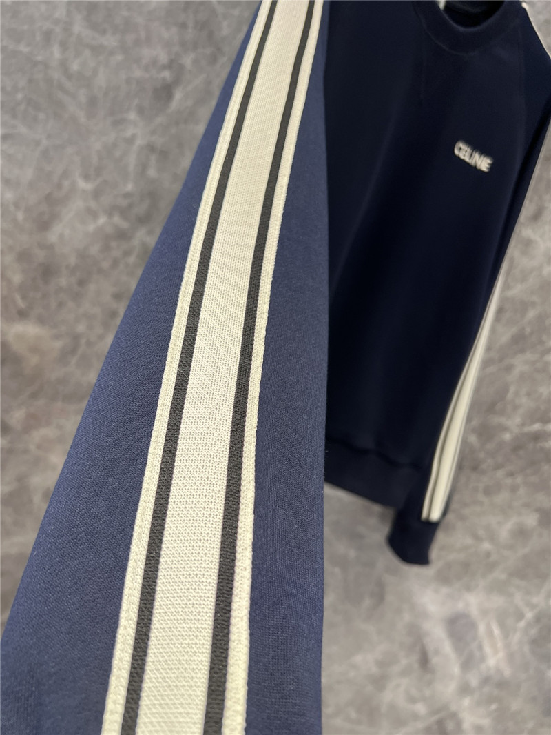 Ce1i*e contrast raglan knit sweater navy/white