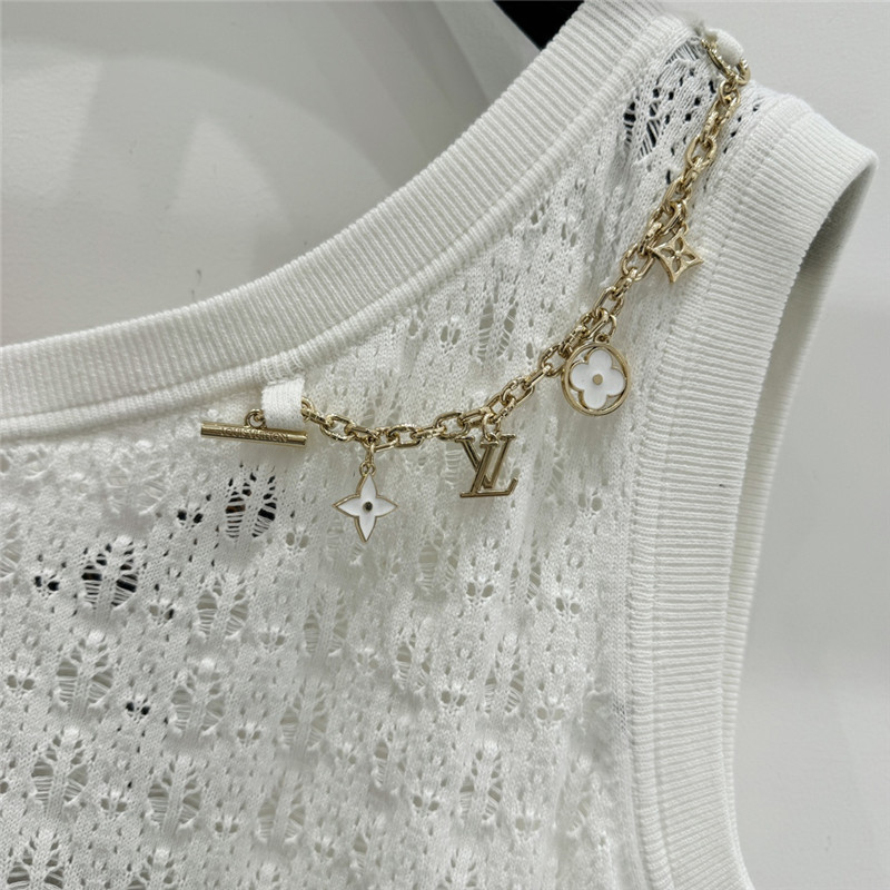 l0vis Vvtt0n lv off-shoulder knitted skirt