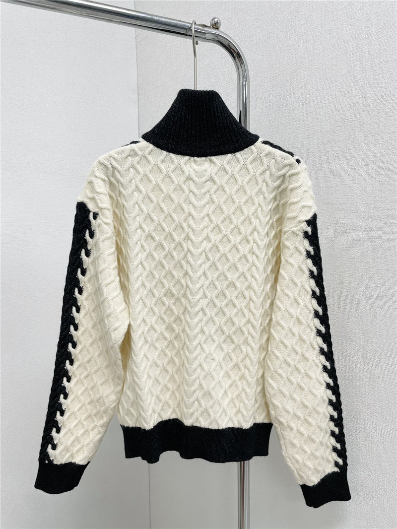 Ce1i*e stand collar cardigan