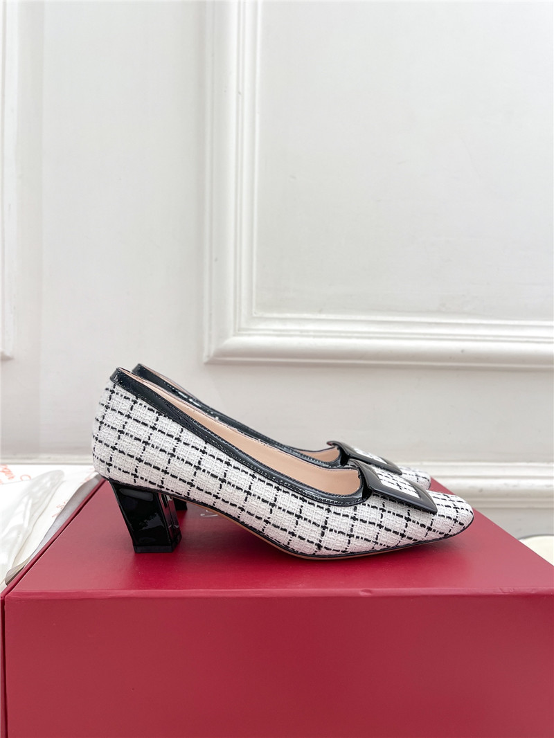 Roger Vivier Belle Vivier Pumps 4.5cm Multicolour Patent Fabric