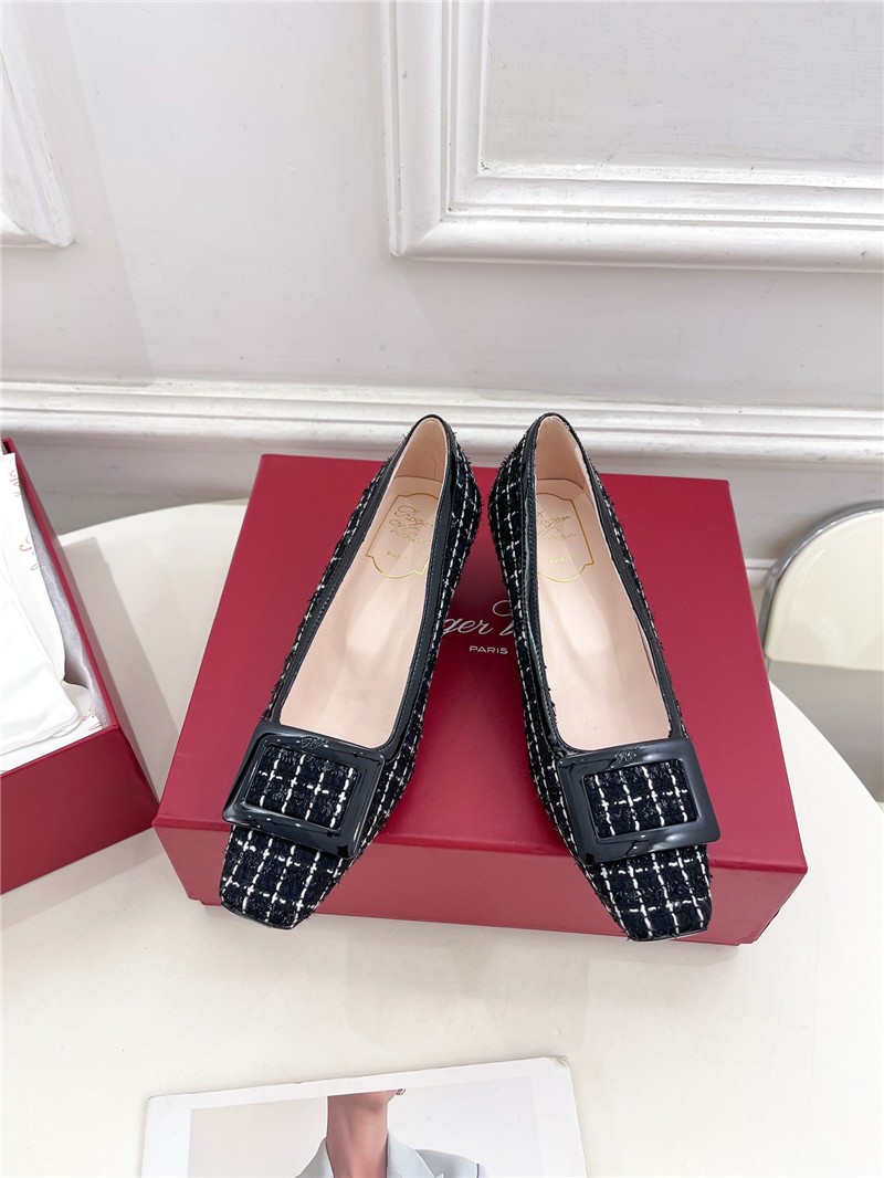 Roger Vivier Belle Vivier Pumps 4.5cm Black Patent Fabric