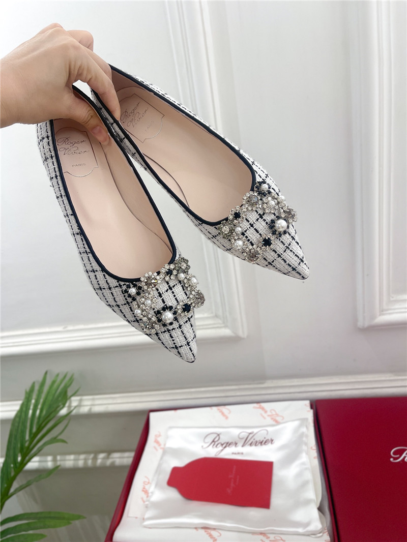 Roger Vivier Efflorescence Flats in Multicolor Tweed