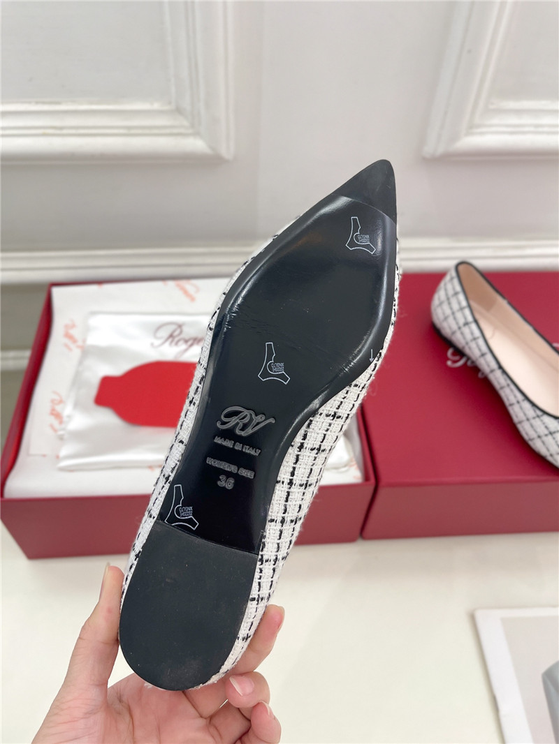 Roger Vivier Efflorescence Flats in Multicolor Tweed