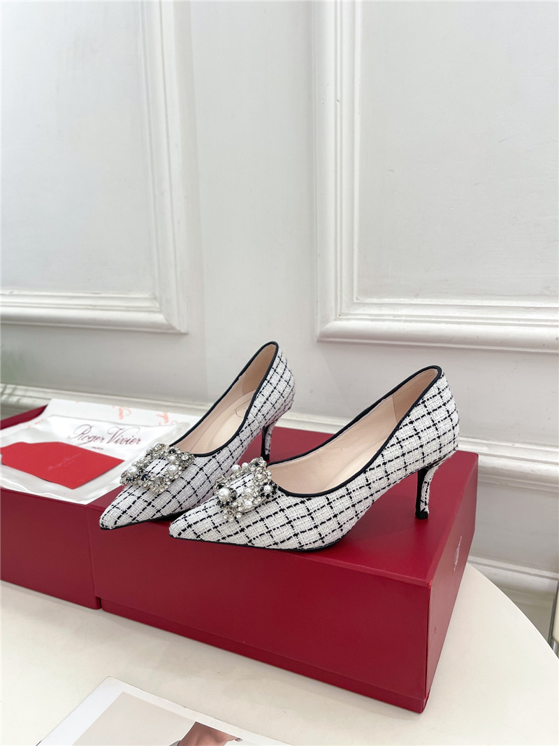 Roger Vivier Efflorescence Pumps 35mm in Multicolour Tweed