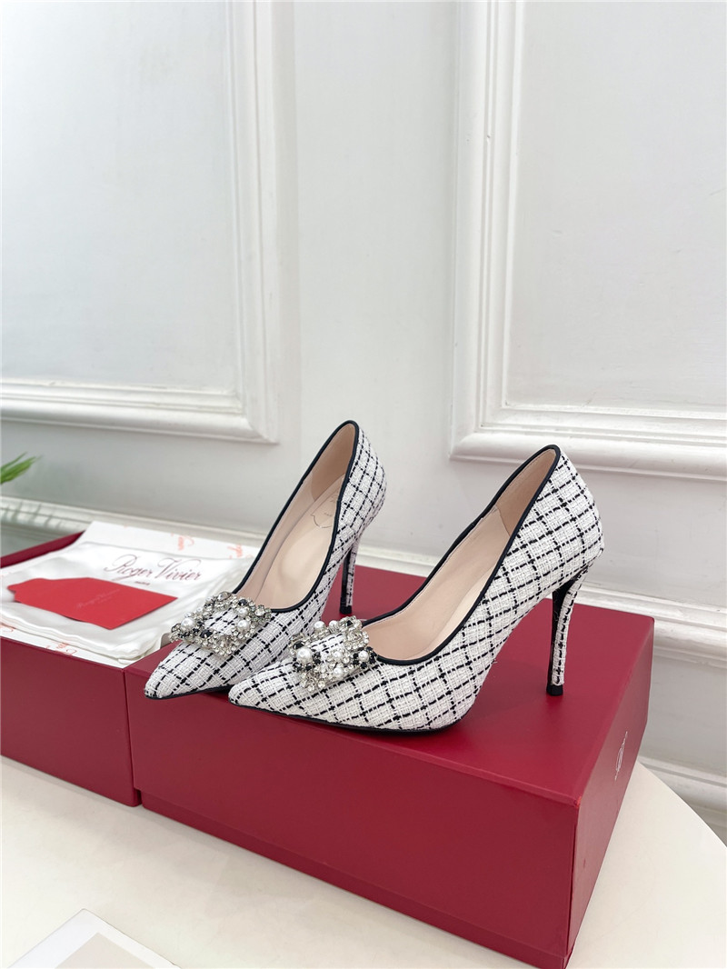 Roger Vivier Efflorescence Pumps 65mm in Multicolour Tweed