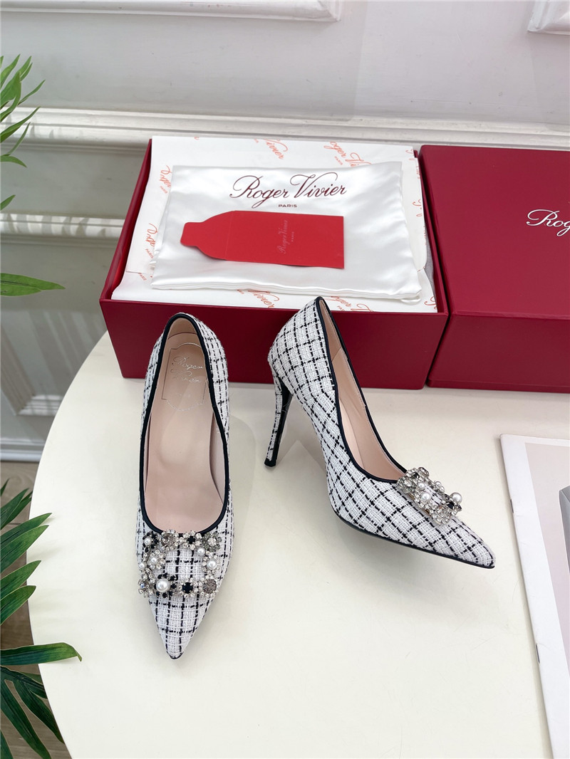 Roger Vivier Efflorescence Pumps 65mm in Multicolour Tweed