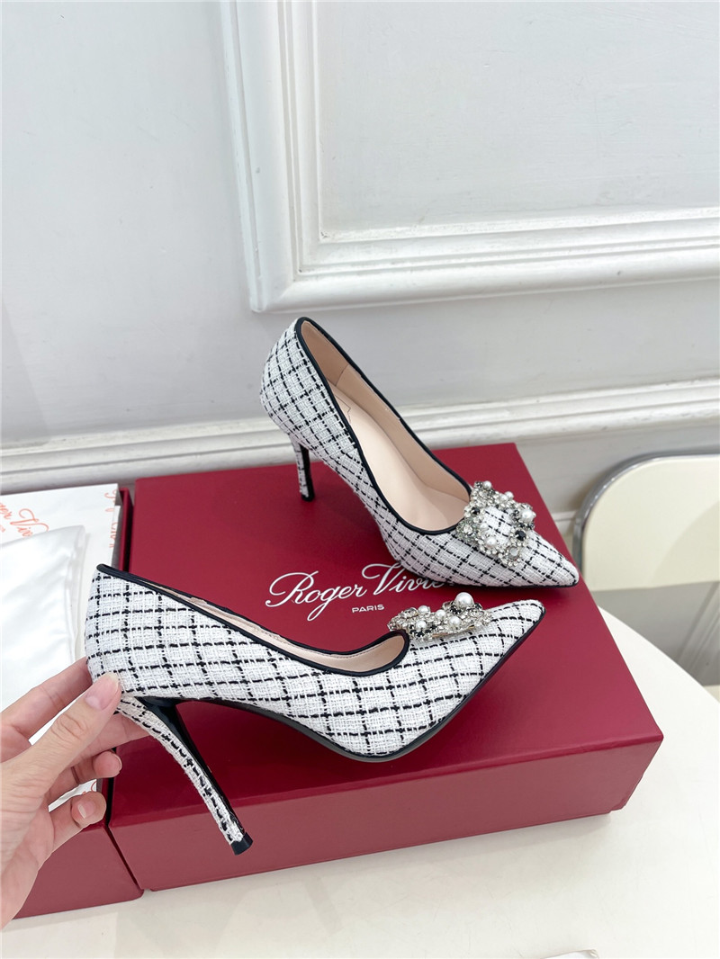 Roger Vivier Efflorescence Pumps 65mm in Multicolour Tweed