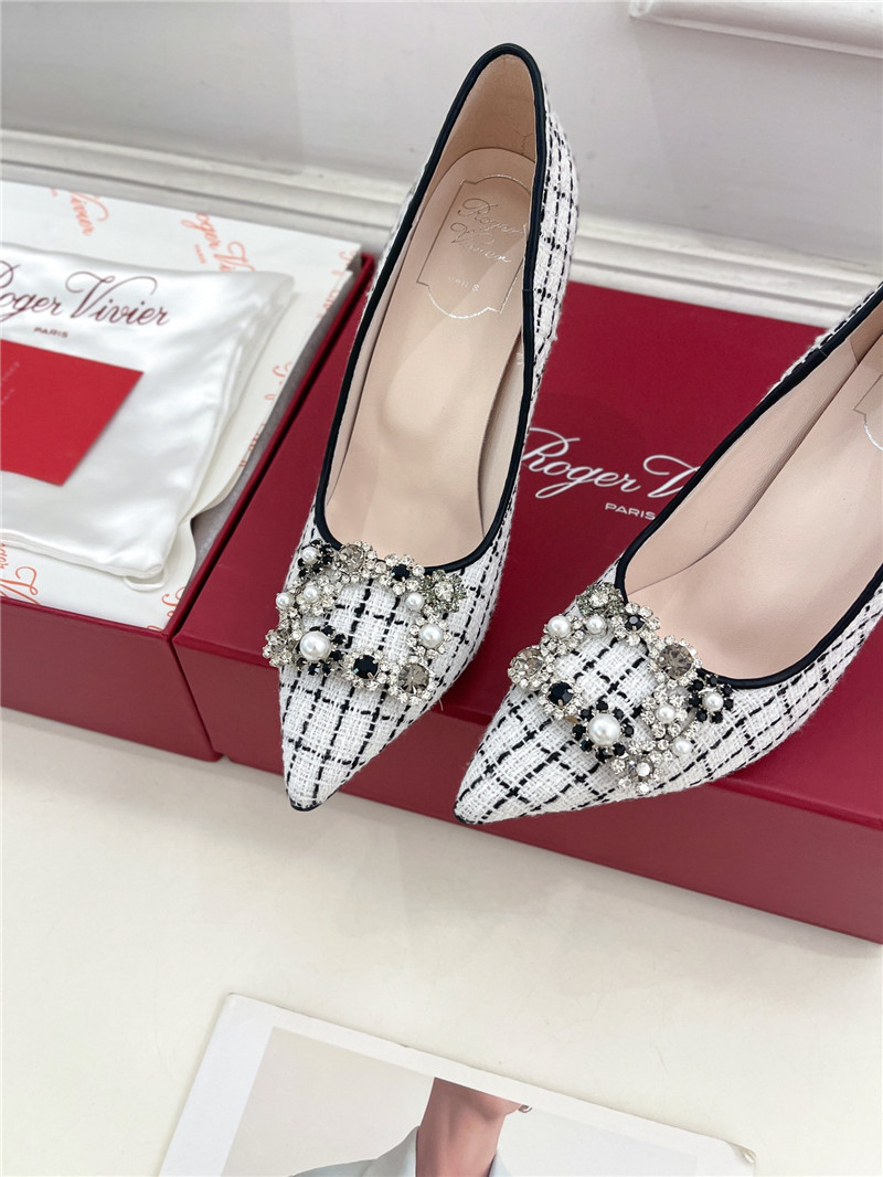 Roger Vivier Efflorescence Pumps 65mm in Multicolour Tweed